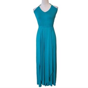 Bebe Halter Neck Maxi Dress Size Small